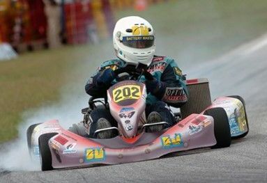 The revolutionary Rotax RM1 kart in action. (Copyright: BRP-Rotax)
