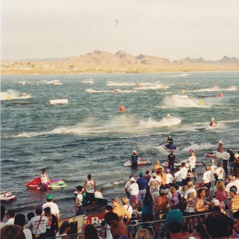 Sea-Doo World Finals race at Lake Havasu, 1993 (BRP Rotax)