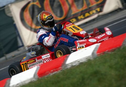 Renowned Formula 1 drivers started with Rotax karts, including Max Verstappen and Jensen Button. Kimi Raikkönen, seen here in the Rotax 100 DS in 1998. (Copyright: Chris Walker Kartpix)
