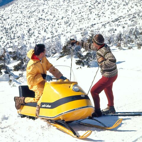 It is not long before Ski-Doos are driven by Rotax engines (Archives, Museum of Ingenuity J. Armand Bombardier)