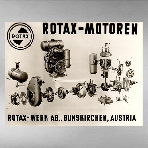 Rotax engine advertisement, ca. 1952 (Unternehmensarchiv BRP-Rotax, Gunskirchen)