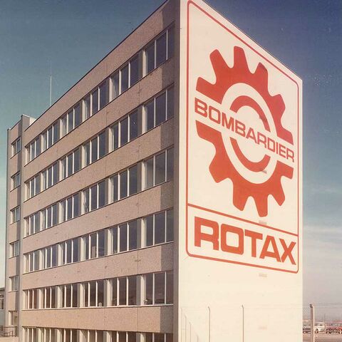 New logo and company name for Rotax, 1970 (BRP-Rotax)